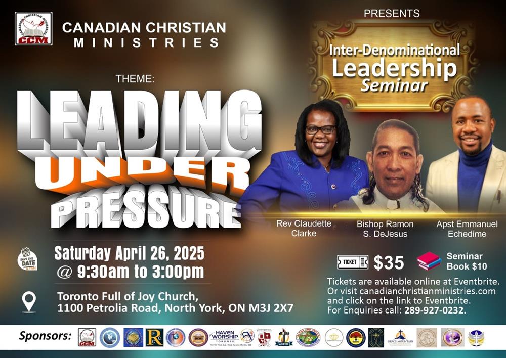 Inter-Denominational Leadership Seminar: Leading under pressure 2025