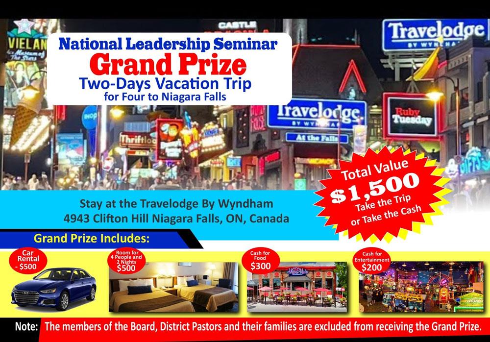 CCM National Leadership Seminar 2026 Grand Prize